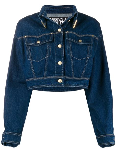 womens versace jeans couture denim jackets